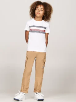 T-Shirty I Koszulki Polo*Tommy Hilfiger T-shirt Z Okrągłym Dekoltem WHITE