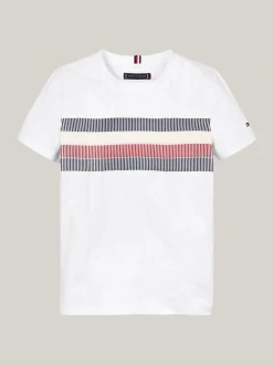 T-Shirty I Koszulki Polo*Tommy Hilfiger T-shirt Z Okrągłym Dekoltem WHITE
