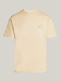 T-Shirty*Tommy Hilfiger T-shirt Z Okrągłym Dekoltem Z Logo GENTLE GOLD