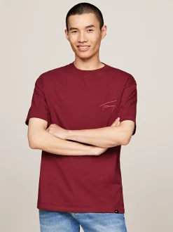 T-Shirty*Tommy Hilfiger T-shirt Z Okrągłym Dekoltem Z Logo RED CARPET