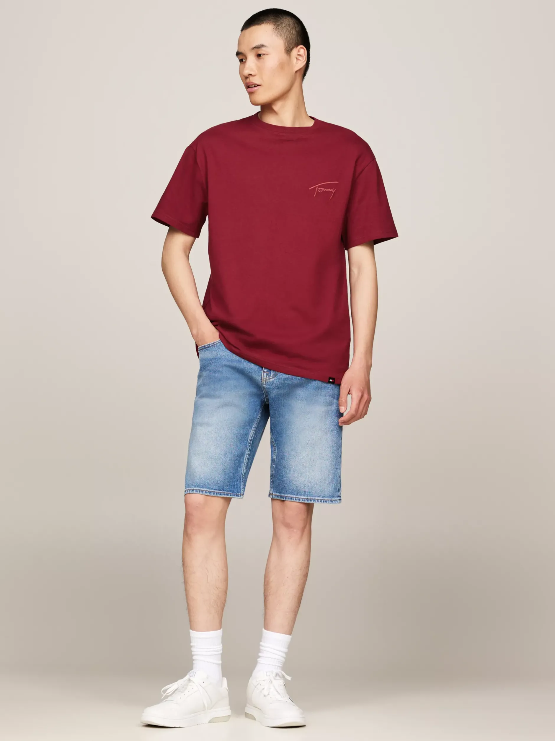 T-Shirty*Tommy Hilfiger T-shirt Z Okrągłym Dekoltem Z Logo RED CARPET