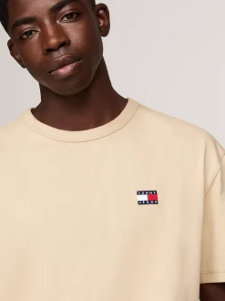 T-Shirty*Tommy Hilfiger T-shirt Z Okrągłym Dekoltem I Naszywką Tommy GENTLE GOLD