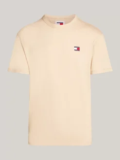 T-Shirty*Tommy Hilfiger T-shirt Z Okrągłym Dekoltem I Naszywką Tommy GENTLE GOLD