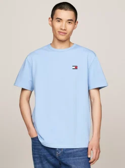 T-Shirty*Tommy Hilfiger T-shirt Z Okrągłym Dekoltem I Naszywką Tommy WESTSIDE BLUE