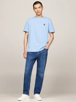 T-Shirty*Tommy Hilfiger T-shirt Z Okrągłym Dekoltem I Naszywką Tommy WESTSIDE BLUE
