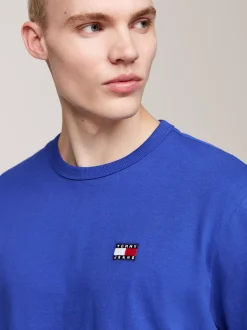 T-Shirty*Tommy Hilfiger T-shirt Z Okrągłym Dekoltem I Naszywką Tommy BRIGHT BLUE