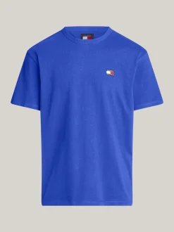 T-Shirty*Tommy Hilfiger T-shirt Z Okrągłym Dekoltem I Naszywką Tommy BRIGHT BLUE