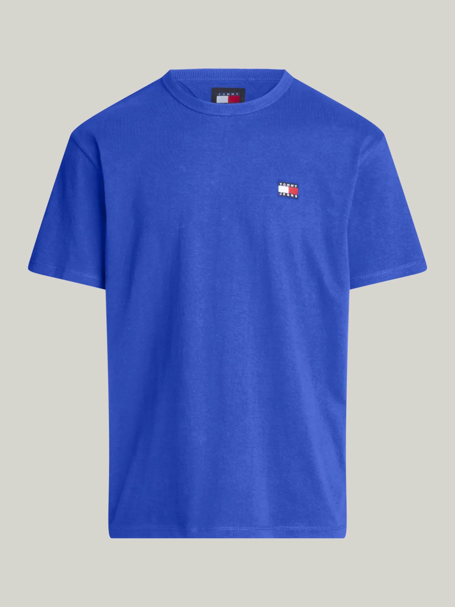 T-Shirty*Tommy Hilfiger T-shirt Z Okrągłym Dekoltem I Naszywką Tommy BRIGHT BLUE