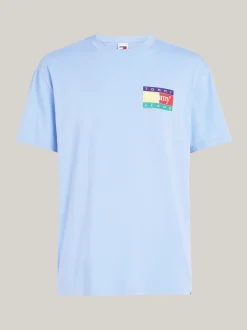 T-Shirty*Tommy Hilfiger T-shirt Z Okrągłym Dekoltem I Logo Z Tyłu WESTSIDE BLUE