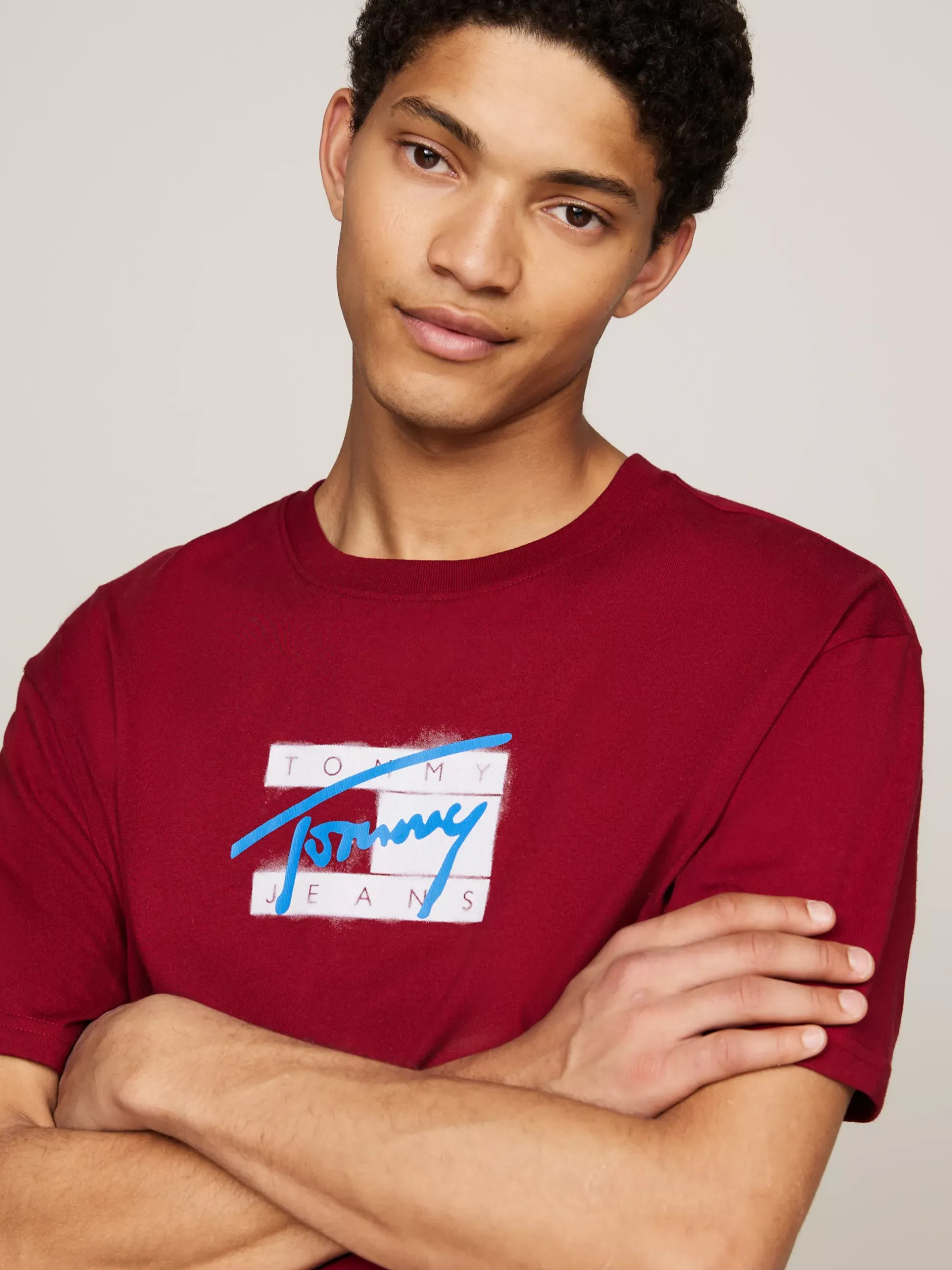 T-Shirty*Tommy Hilfiger T-shirt Z Okrągłym Dekoltem I Logo RED CARPET