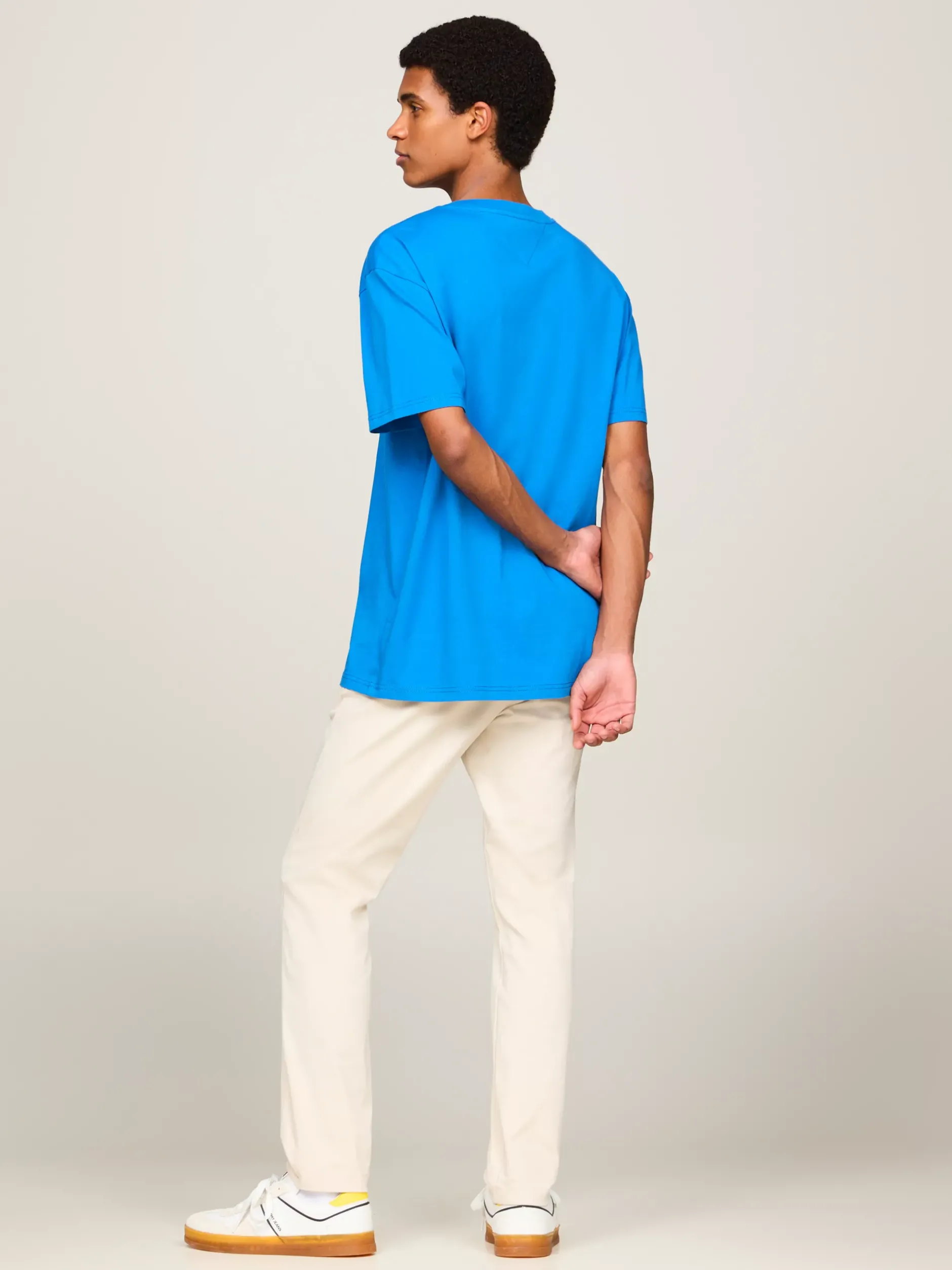 T-Shirty*Tommy Hilfiger T-shirt Z Okrągłym Dekoltem I Logo Z Flagą COASTAL COBALT