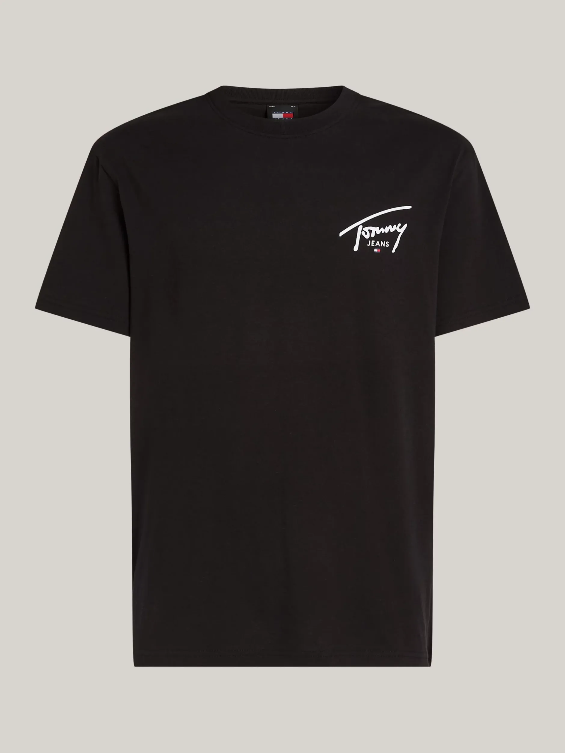 T-Shirty*Tommy Hilfiger T-shirt Z Okrągłym Dekoltem I Logo BLACK