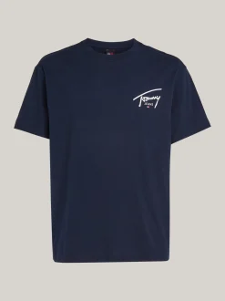 T-Shirty*Tommy Hilfiger T-shirt Z Okrągłym Dekoltem I Logo DARK NIGHT NAVY