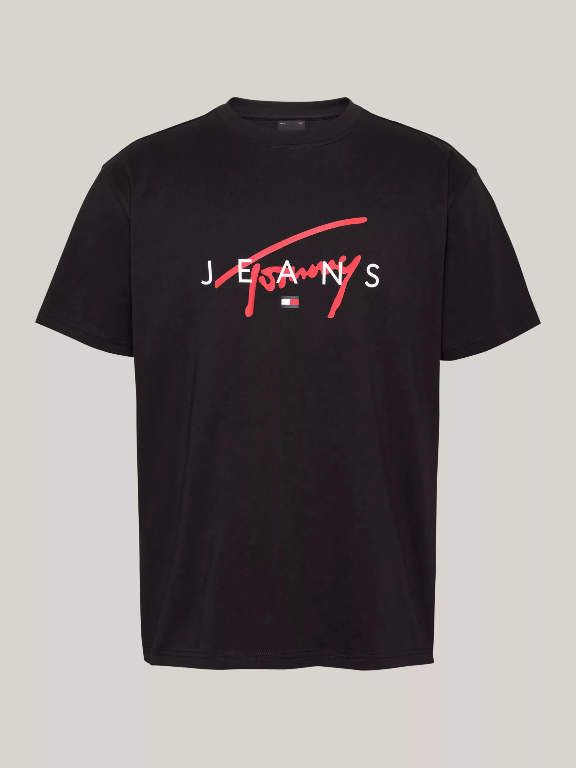 T-Shirty*Tommy Hilfiger T-shirt Z Okrągłym Dekoltem I Logo BLACK
