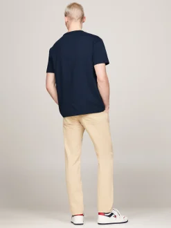 T-Shirty*Tommy Hilfiger T-shirt Z Okrągłym Dekoltem I Logo DARK NIGHT NAVY