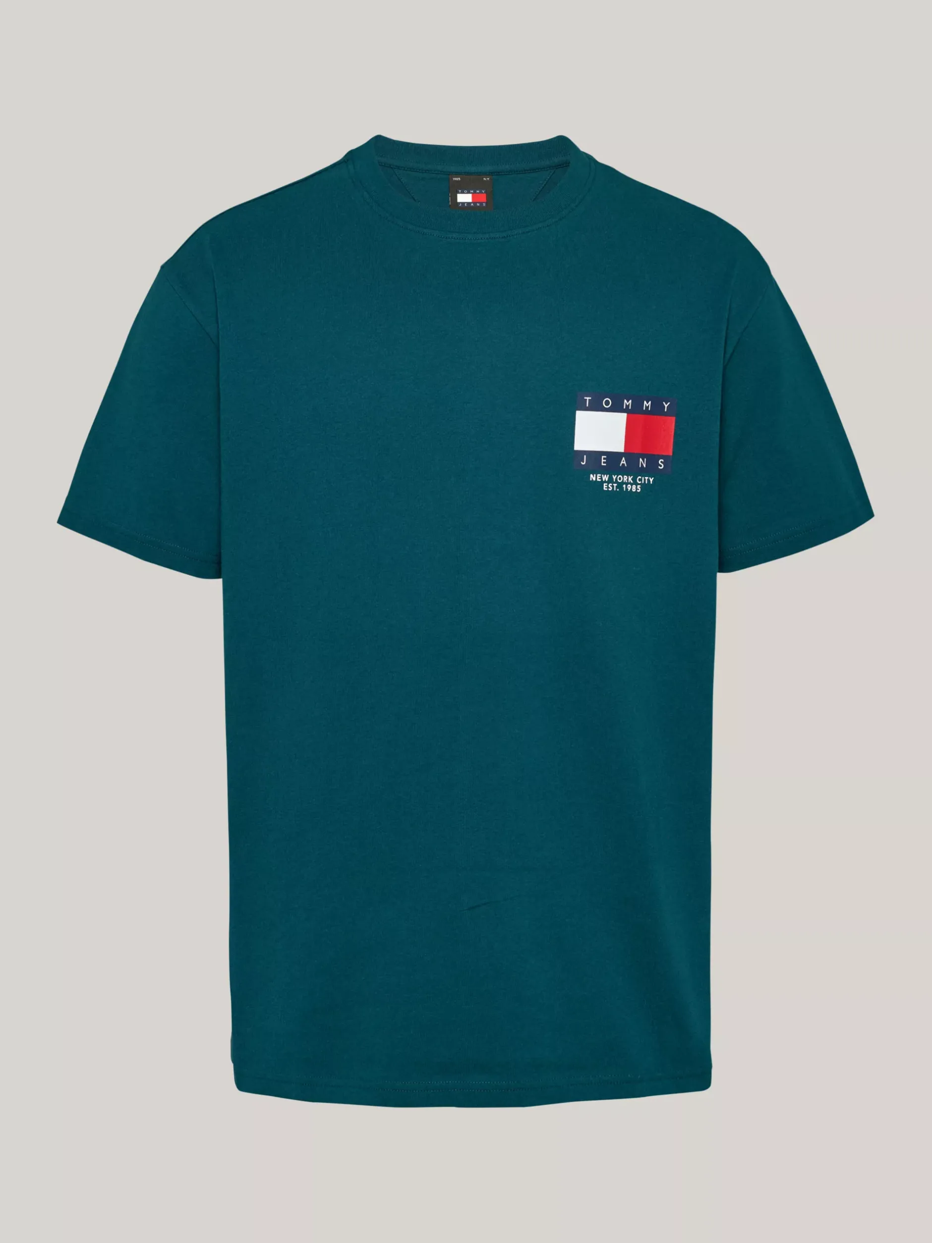 T-Shirty*Tommy Hilfiger T-shirt Z Okrągłym Dekoltem I Logo Z Tyłu DEEP SEAWATER