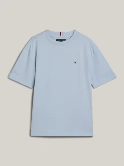 T-Shirty I Koszulki Polo*Tommy Hilfiger T-shirt Z Okrągłym Dekoltem I Haftem Z Flagą BREEZY BLUE