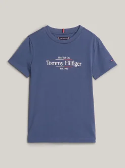 T-Shirty I Koszulki Polo*Tommy Hilfiger T-shirt Z Okrągłym Dekoltem I Nadrukiem Z Logo AEGEAN SEA
