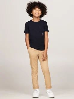 T-Shirty I Koszulki Polo*Tommy Hilfiger T-shirt Z Okrągłym Dekoltem I Kieszonką DESERT SKY