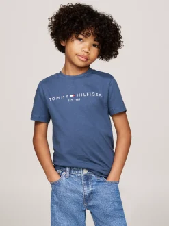 Topy I T-Shirty|T-Shirty I Koszulki Polo*Tommy Hilfiger T-shirt Z Okrągłym Dekoltem Z Logo AEGEAN SEA