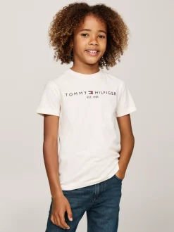 Topy I T-Shirty|T-Shirty I Koszulki Polo*Tommy Hilfiger T-shirt Z Okrągłym Dekoltem Z Logo CALICO HEATHER
