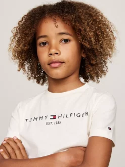 Topy I T-Shirty|T-Shirty I Koszulki Polo*Tommy Hilfiger T-shirt Z Okrągłym Dekoltem Z Logo CALICO HEATHER