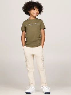 Topy I T-Shirty|T-Shirty I Koszulki Polo*Tommy Hilfiger T-shirt Z Okrągłym Dekoltem Z Logo UTILITY OLIVE