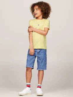 Topy I T-Shirty|T-Shirty I Koszulki Polo*Tommy Hilfiger T-shirt Z Okrągłym Dekoltem Z Logo LEMON ZEST