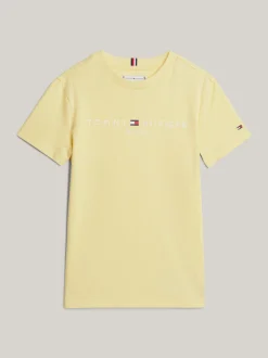Topy I T-Shirty|T-Shirty I Koszulki Polo*Tommy Hilfiger T-shirt Z Okrągłym Dekoltem Z Logo LEMON ZEST