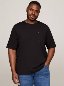 T-Shirty*Tommy Hilfiger T-shirt Z Okrągłym Dekoltem Z Kolekcji Plus BLACK