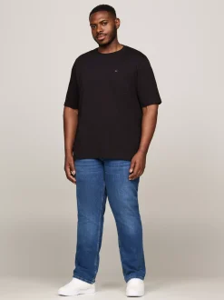 T-Shirty*Tommy Hilfiger T-shirt Z Okrągłym Dekoltem Z Kolekcji Plus BLACK