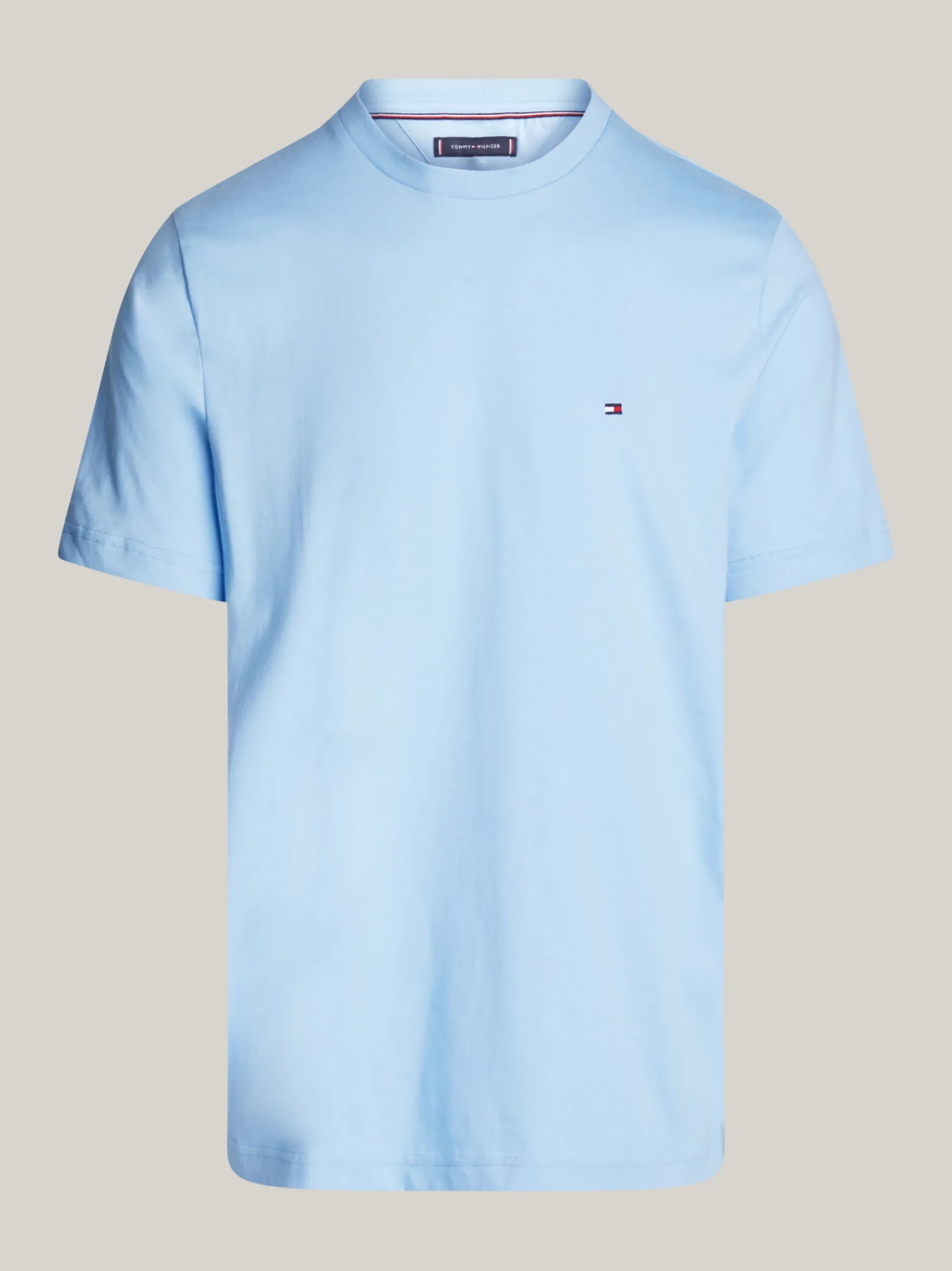 T-Shirty*Tommy Hilfiger T-shirt Z Okrągłym Dekoltem I Wyhaftowaną Flagą VESSEL BLUE