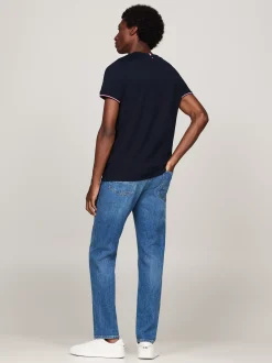 T-Shirty*Tommy Hilfiger T-shirt Z Ozdobnym Wykończeniem Rękawów DESERT SKY