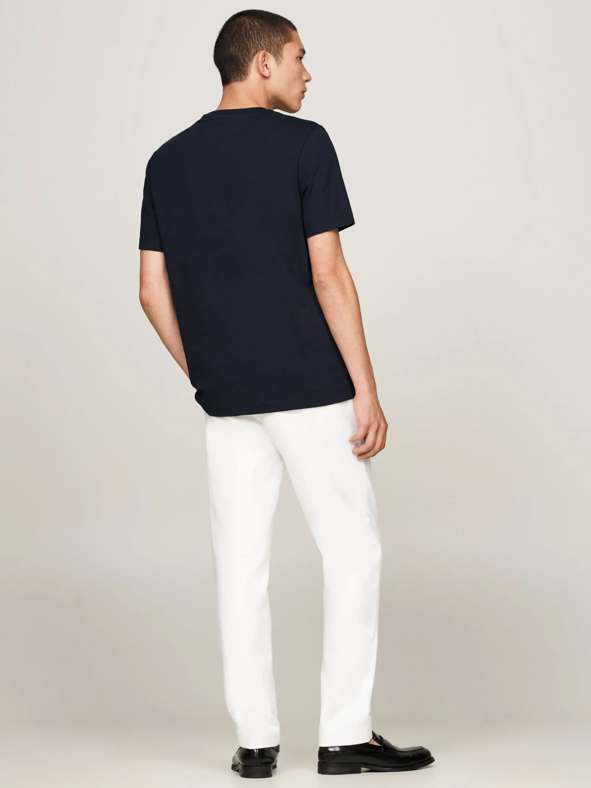 T-Shirty*Tommy Hilfiger T-shirt Z Wyhaftowaną Pionowo Flagą DESERT SKY