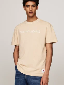 T-Shirty*Tommy Hilfiger T-shirt Z Wyhaftowanym Logo GENTLE GOLD
