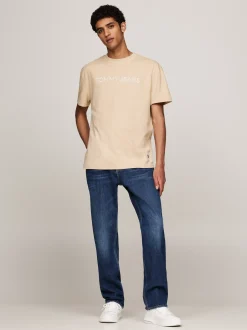 T-Shirty*Tommy Hilfiger T-shirt Z Wyhaftowanym Logo GENTLE GOLD