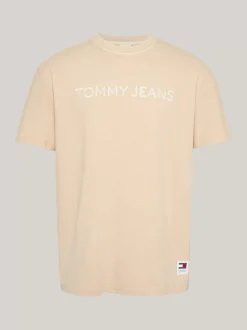 T-Shirty*Tommy Hilfiger T-shirt Z Wyhaftowanym Logo GENTLE GOLD
