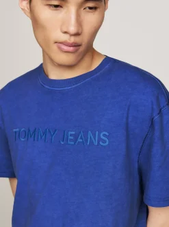 T-Shirty*Tommy Hilfiger T-shirt Z Wyhaftowanym Logo BRIGHT BLUE
