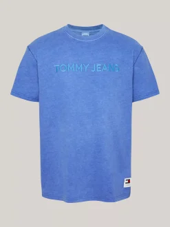 T-Shirty*Tommy Hilfiger T-shirt Z Wyhaftowanym Logo BRIGHT BLUE