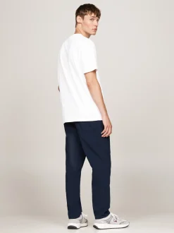 T-Shirty*Tommy Hilfiger T-shirt Z Wyhaftowanym Logo WHITE
