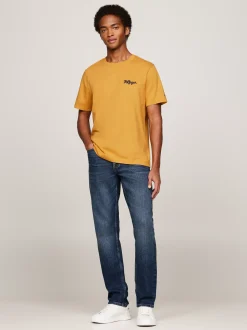 T-Shirty*Tommy Hilfiger T-shirt Z Wyhaftowanym Logo CITY YELLOW