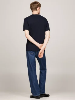 T-Shirty*Tommy Hilfiger T-shirt Z Wyhaftowanym Logo DESERT SKY