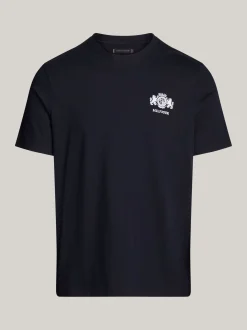 T-Shirty*Tommy Hilfiger T-shirt Z Wyhaftowanym Logo DESERT SKY