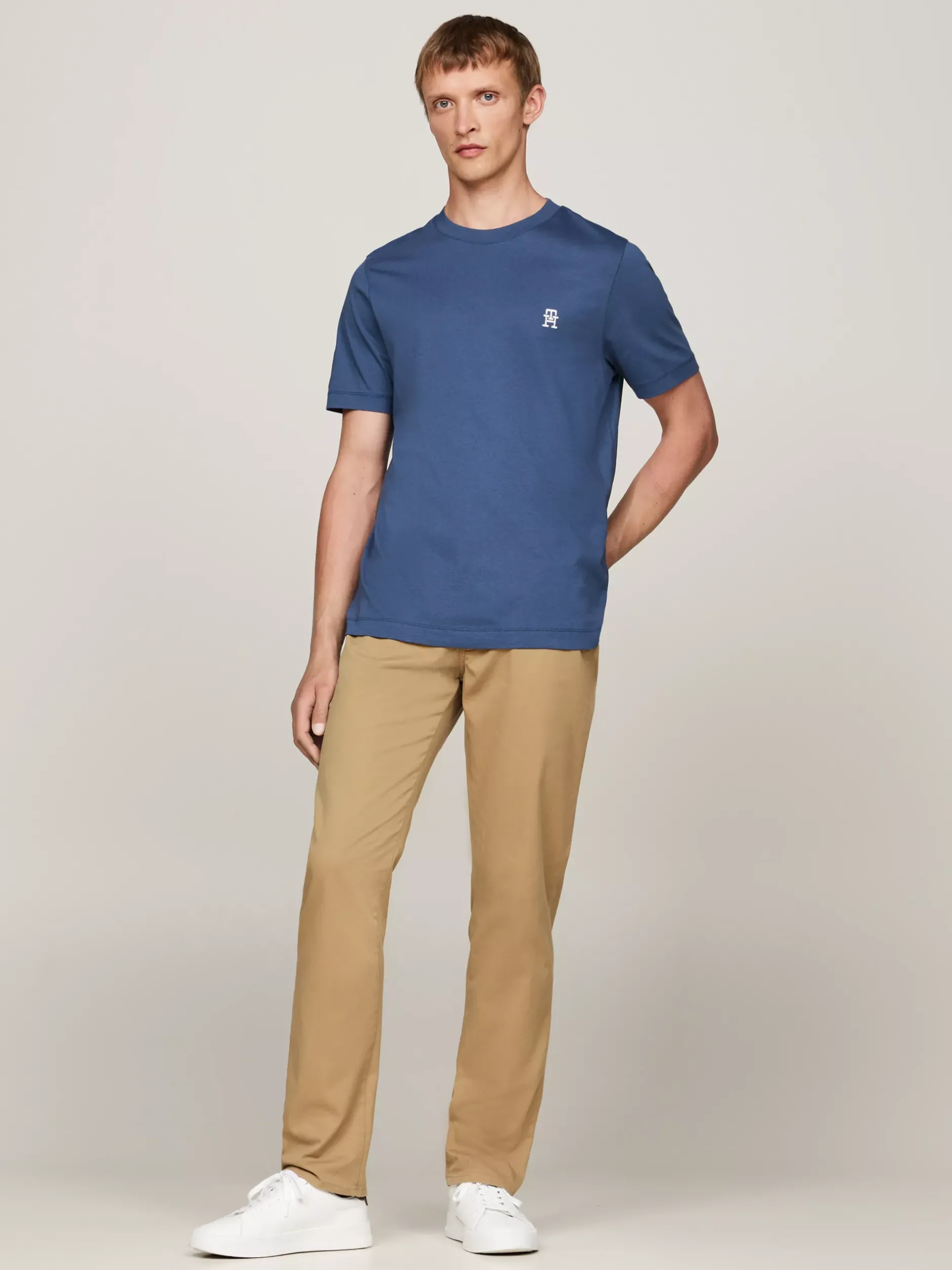 T-Shirty*Tommy Hilfiger T-shirt Z Wyszywanym Monogramem TH AEGEAN SEA