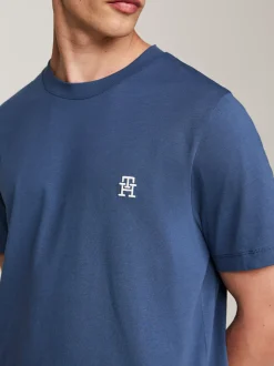 T-Shirty*Tommy Hilfiger T-shirt Z Wyszywanym Monogramem TH AEGEAN SEA