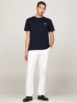 T-Shirty*Tommy Hilfiger T-shirt Z Wyszywanym Monogramem TH DESERT SKY