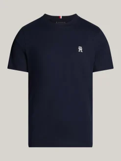 T-Shirty*Tommy Hilfiger T-shirt Z Wyszywanym Monogramem TH DESERT SKY