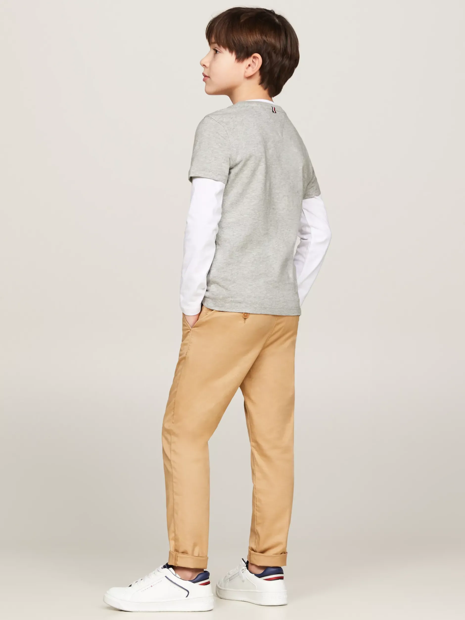 T-Shirty I Koszulki Polo*Tommy Hilfiger Uniwersalny T-shirt Z Bawełny Organicznej GREY HEATHER