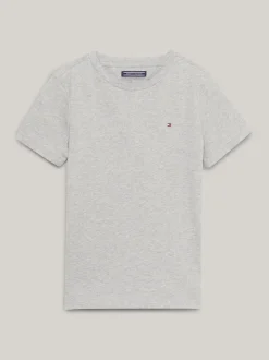 T-Shirty I Koszulki Polo*Tommy Hilfiger Uniwersalny T-shirt Z Bawełny Organicznej GREY HEATHER