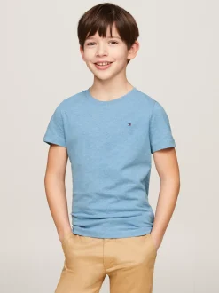 T-Shirty I Koszulki Polo*Tommy Hilfiger Uniwersalny T-shirt Z Bawełny Organicznej DARK ALLURE HEATHER